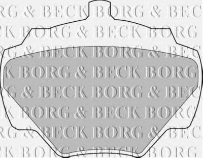 BORG & BECK bbp1528 -  Комплект тормозных колодок, дисковый тормоз